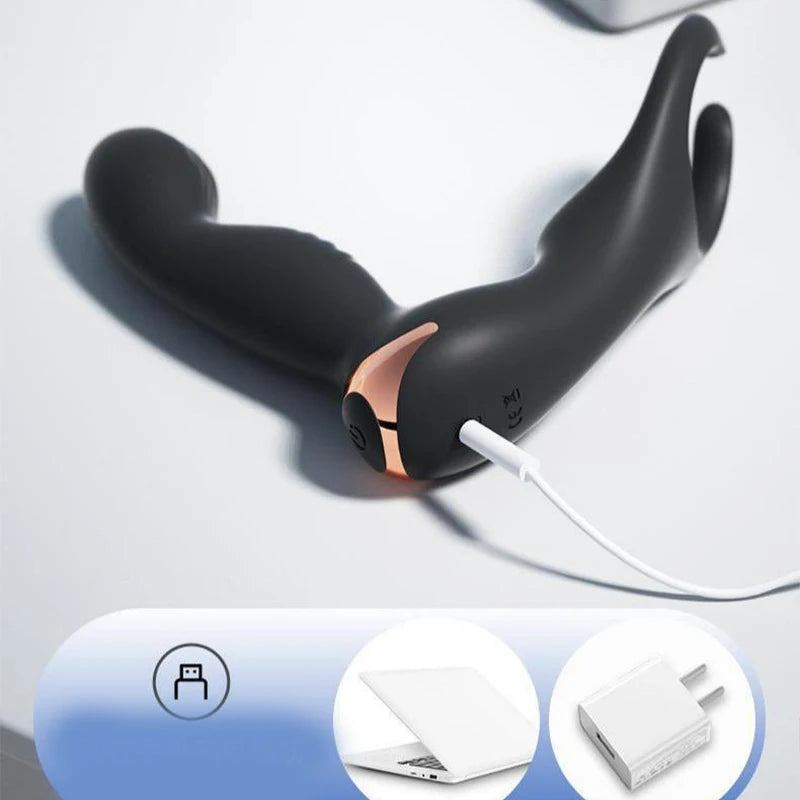 Amoura Anal & Prostate Vibrator, Remote Control, Dual Motor, Silicone – dual motor