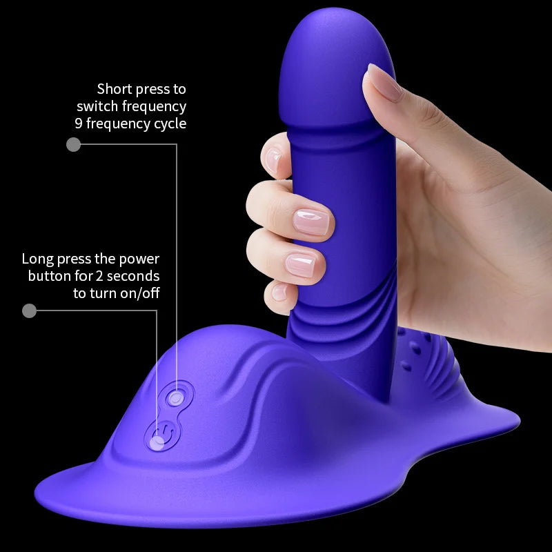 Amoura Clitoral, G-Spot & Anal Riding Vibrator, Grinding, Women's, App-Controlled, Silicone, Waterproof – app-controlled sex toy