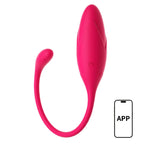 Amoura G-Spot Jump Egg Vibrator, Personal Massager, Vibrating, Women's, App-Controlled, Liquid Silicone, Waterproof, Pink – Liquid Silicone Vibrator
