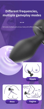 Amoura Anal, Perineum & Prostate Vibrating Butt Plug, 10-Speed, App-Controlled, Silicone – 10-speed vibrator