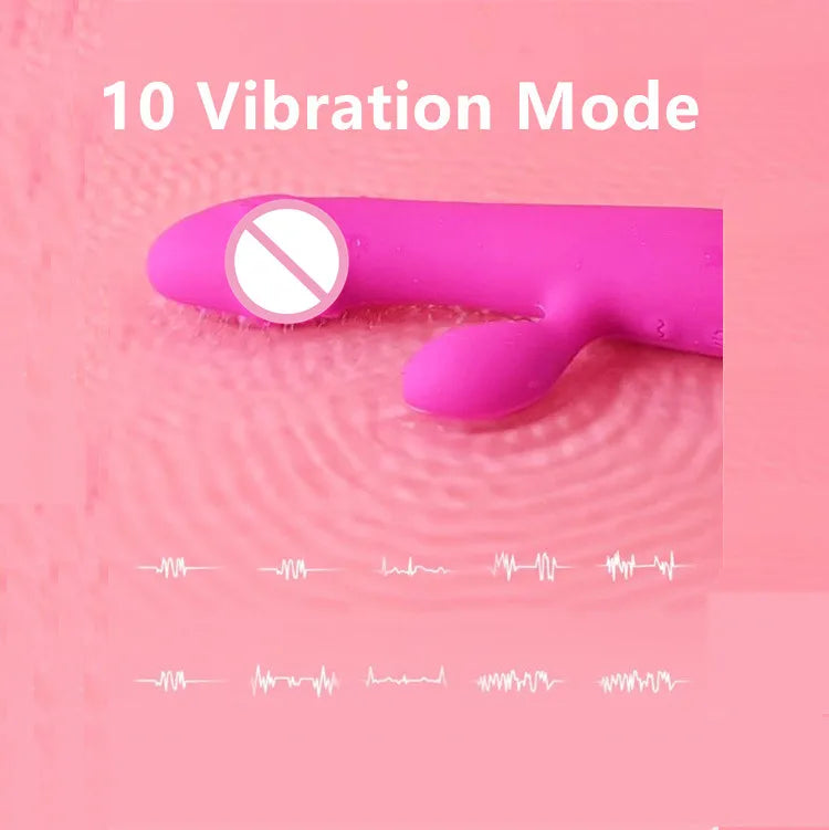Amoura Clitoral & G-Spot (both zones confirmed in product title and body description), 10-Speed (from spec sheet: '10 vibe mode'), Women's (inferred from source title 'for Woman' and dual – silicone vibrator