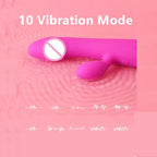 Amoura Clitoral & G-Spot (both zones confirmed in product title and body description), 10-Speed (from spec sheet: '10 vibe mode'), Women's (inferred from source title 'for Woman' and dual – silicone vibrator