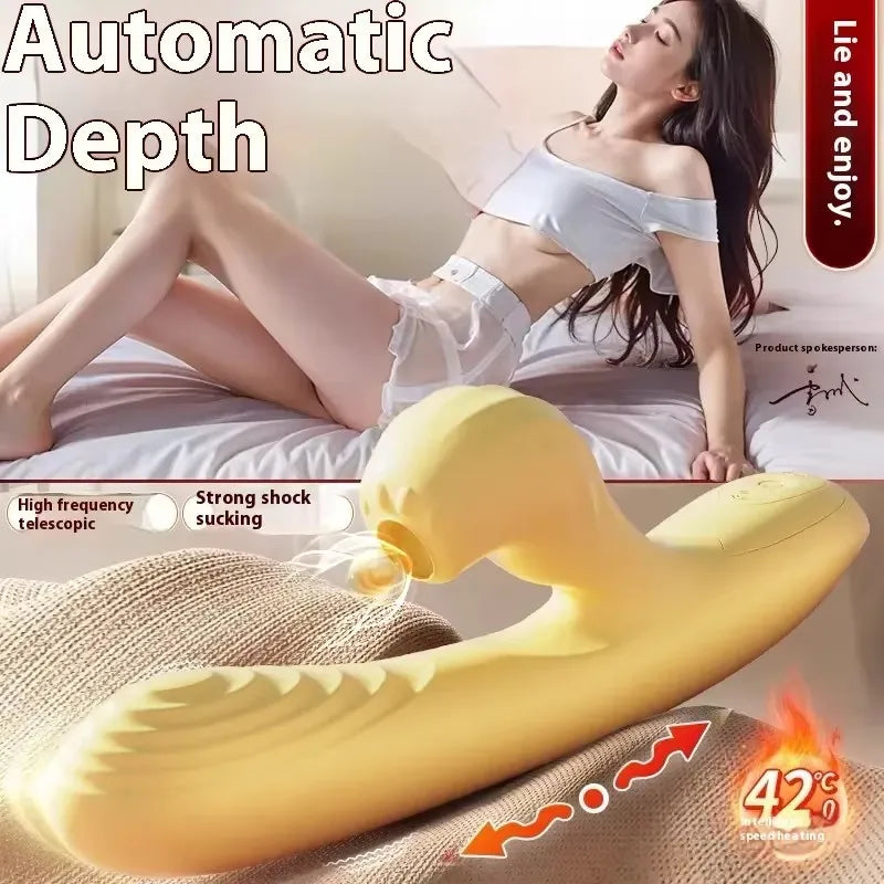 Amoura Clitoral & Vaginal Vibrator, Suction Massager, Heating, Women's – Clitoral vibrator