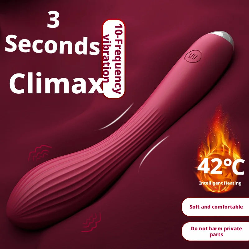 Amoura Clitoral Vibrator, Personal Massager, 10-Speed Vibrating, Women's, Heating, Silicone & ABS, Waterproof IPX6 – heating vibrator