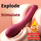 Amoura Clitoral Vibrator, Personal Massager, 10-Speed Vibrating, Women's, Heating, Silicone & ABS, Waterproof IPX6 – intimate wellness