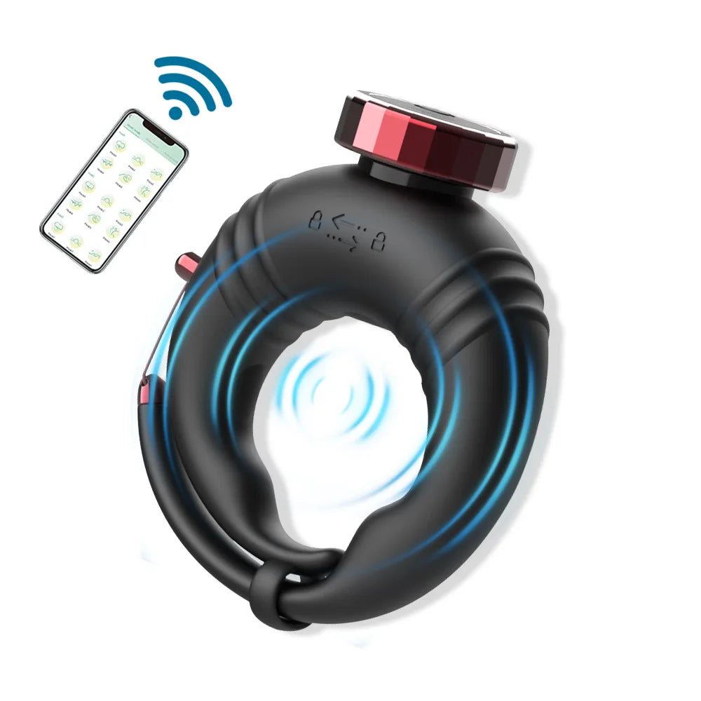 Amoura Cock Ring, Vibrating, 10 Modes, Men's, App-Controlled, Silicone – vibrating cock ring