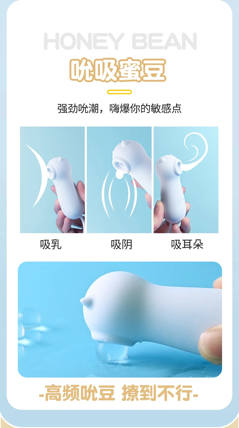 Amoura Clitoral & Nipple (two zones confirmed in source description and images), Vibrator (spec table confirms 'Sucking vibrator' type), Personal Massager (source uses 'vibrator' and 'massager' – Clitoral suction vibrator