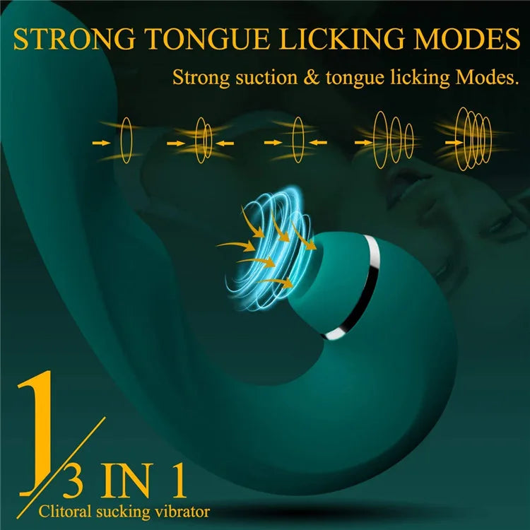 Amoura Double-Headed G-Spot Dildo, Suction Base, Body-Safe Silicone, Waterproof – G-spot stimulation