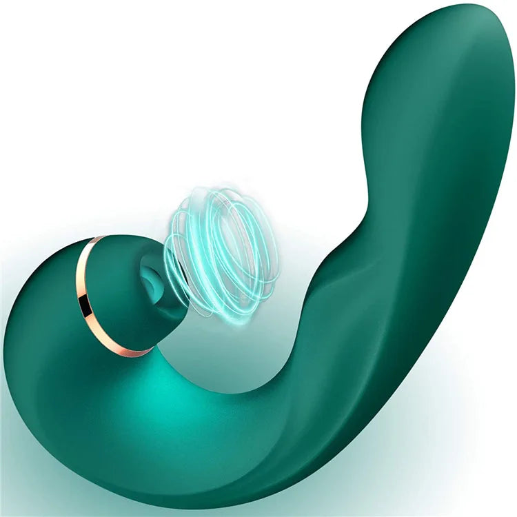 Amoura Double-Headed G-Spot Dildo, Suction Base, Body-Safe Silicone, Waterproof – suction base dildo