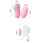 Amoura Vaginal & Clitoral Egg Vibrator, Personal Massager, Licking & Sucking, Women's, Waterproof – licking vibrator