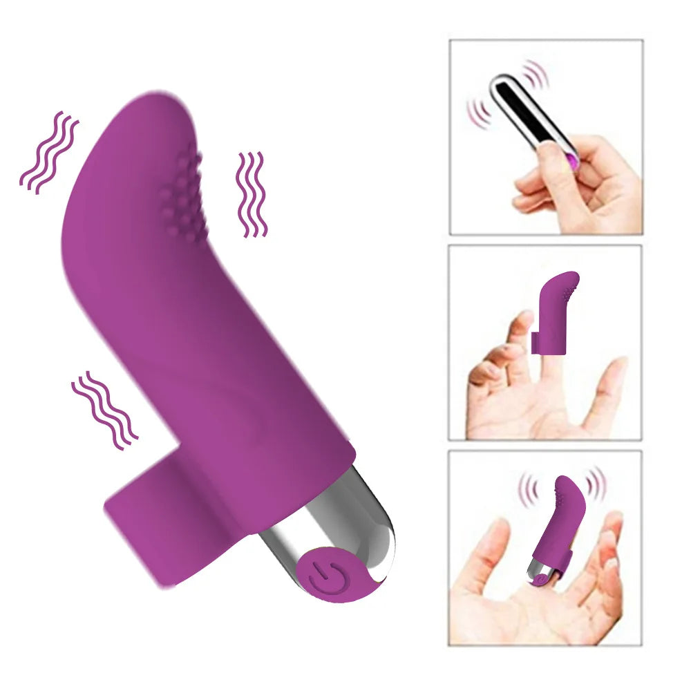 Amoura Finger Vibrator, Personal Massager, Vibrating, Women's, Waterproof – Women's Vibrator