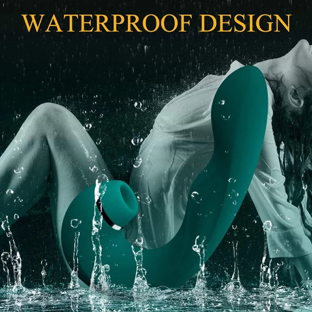 Amoura Double-Headed G-Spot Dildo, Suction Base, Body-Safe Silicone, Waterproof – hands-free dildo