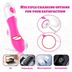 Amoura G-Spot Vibrator, Personal Massager, Multi-Speed Vibrating, Women's, USB Rechargeable, Silicone – Medical-Grade Silicone