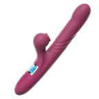 Amoura Clitoral & G-Spot Vibrator, Sucking & Telescopic, Women's, Heating, LED Display, Silicone – heated vibrator