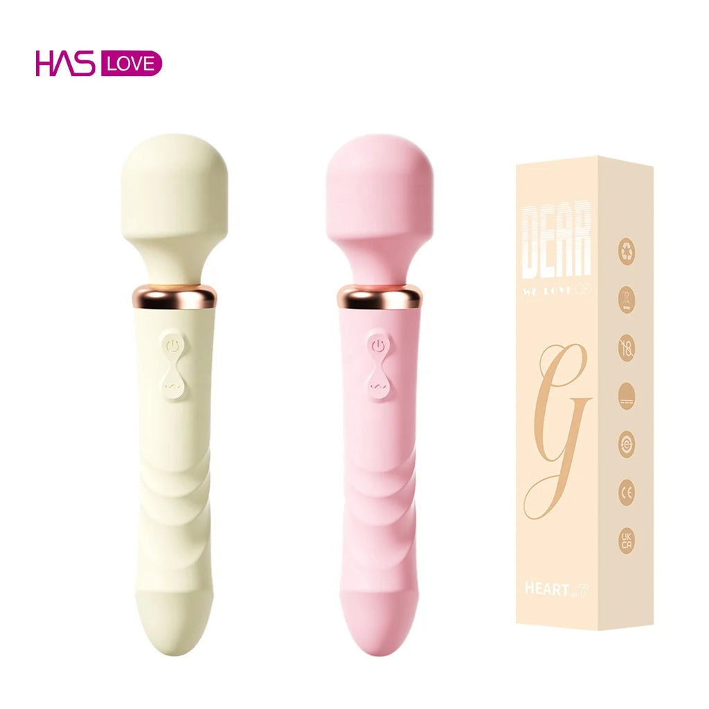 Amoura Love Stick II Clitoral & G-Spot Vibrator, Women's, Heating & Double-Head Vibration, Liquid Silicone, Waterproof – clitoral vibrator