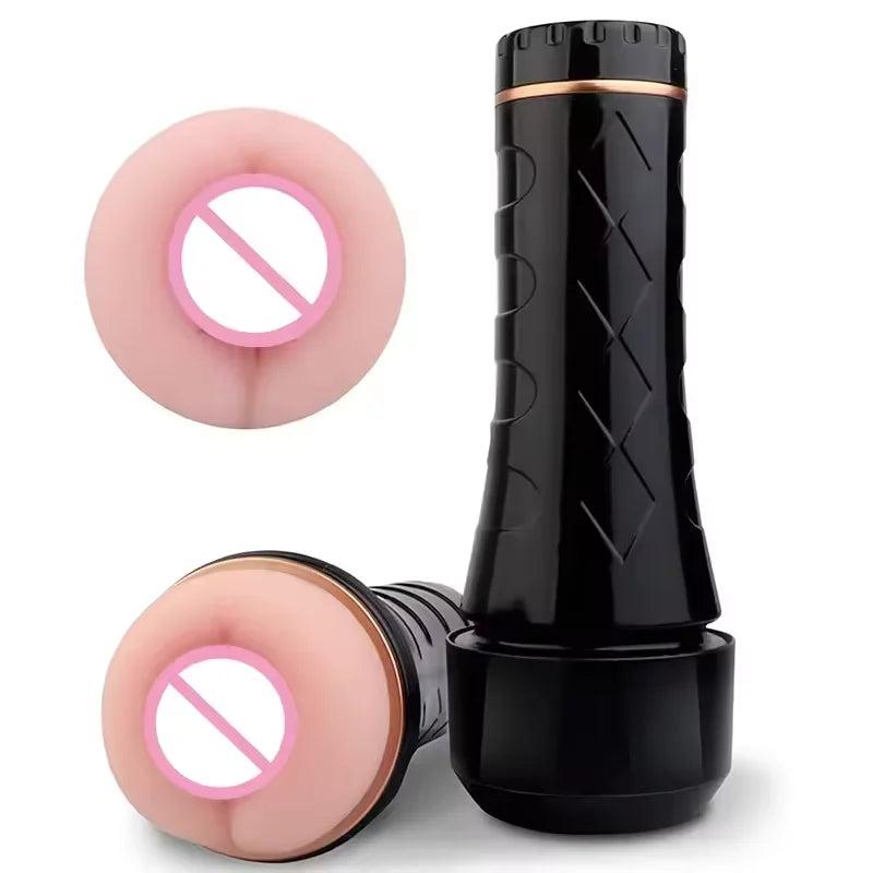 Amoura Men's Masturbator, Stroker, Rotating & Suction & Vibrating, ABS & TPE – Rotating Vibrator