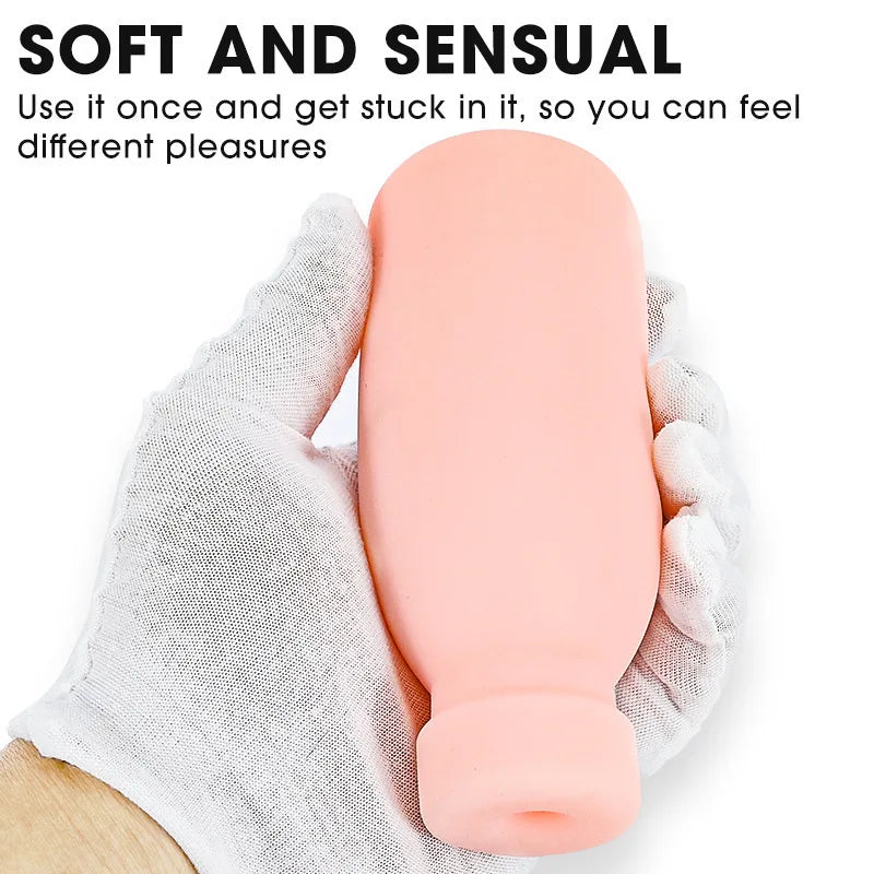 Amoura Male Masturbator, Personal Massager, Manual, TPE – manual masturbator