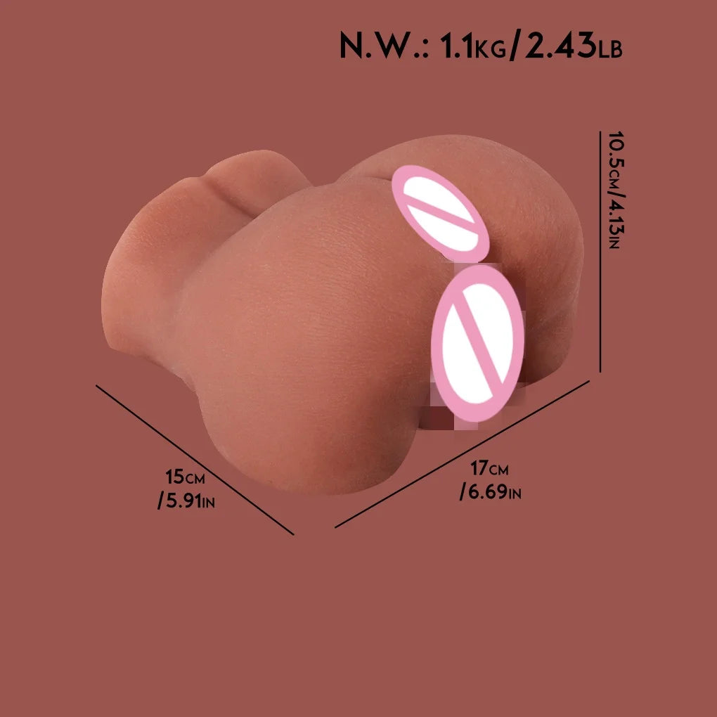 Amoura Male Masturbator Stroker, Large, Silicone, Waterproof Secondary image
