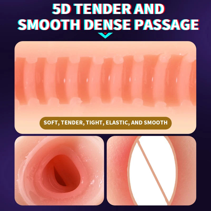 Amoura Vaginal Masturbator, Stroker, Manual, TPE, Waterproof – manual stroker