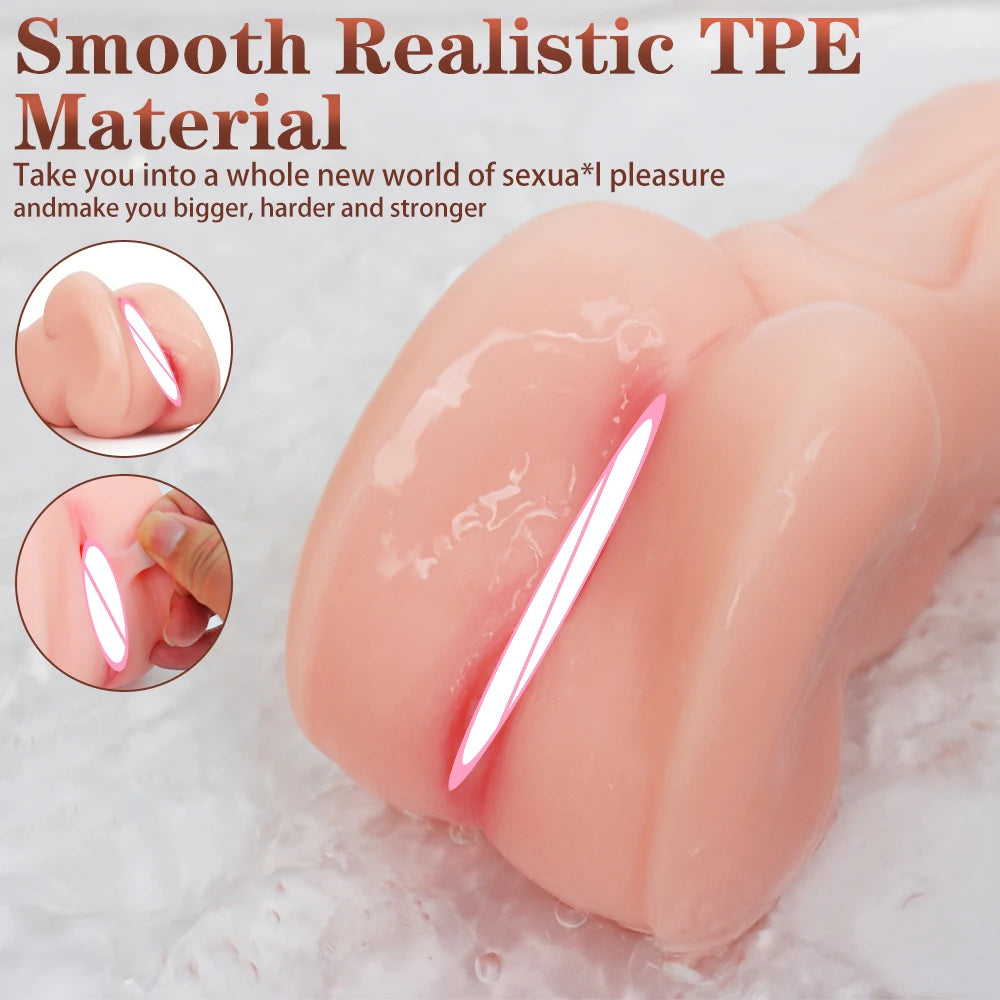 Amoura Vaginal (male masturbator product designed for vaginal simulation), Adult Stroker (confirms adult product category), Men's (explicitly for male use), TPE (medical-grade TPE silicone confirmed – stroker