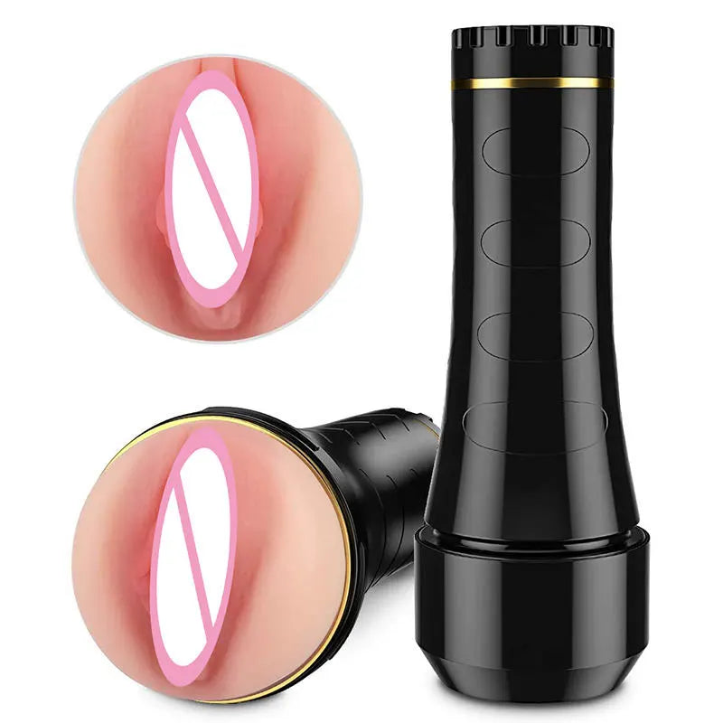 Amoura Men's Masturbator, Stroker, Rotating & Suction & Vibrating, ABS & TPE – Stroker