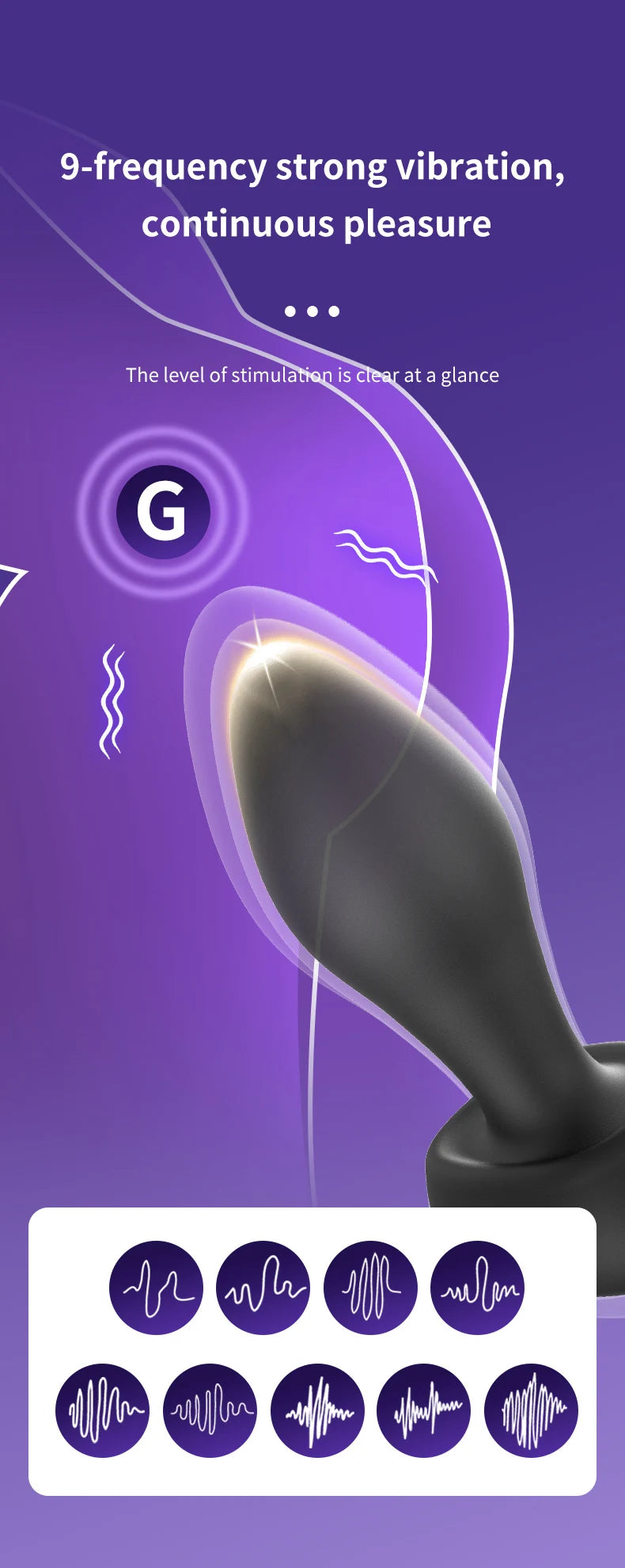 Amoura Anal, Perineum & Prostate Vibrating Butt Plug, 10-Speed, App-Controlled, Silicone – vibrating anal plug