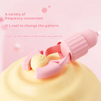 Amoura Nipple Clamp, Vibrating & Licking, Women's, Remote Control, Latex – dual function nipple clamp