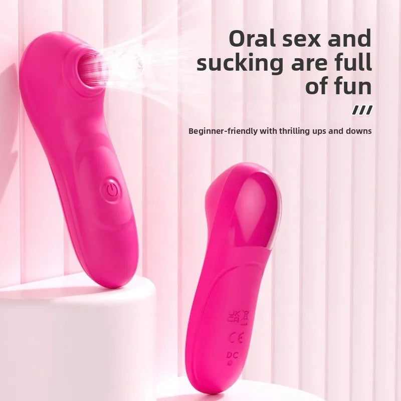 Amoura Nipple & Breast Suction Vibrator, Handheld Massager, 10-Frequency Vibrating & Sucking, Women's, Manual, Silicone, Waterproof – handheld vibrator