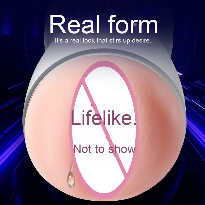 Amoura Penis Stroker Masturbator, Manual & Vibrating, Men's, TPE – waterproof stroker