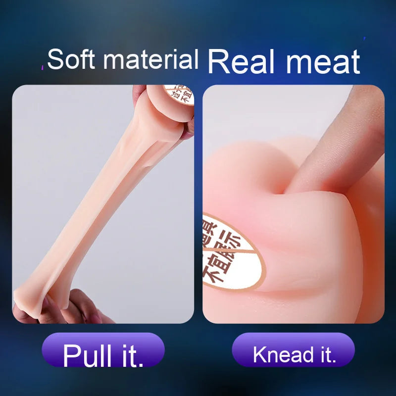 Amoura Penis Stroker Masturbator, Manual & Vibrating, Men's, TPE – men's sex toy
