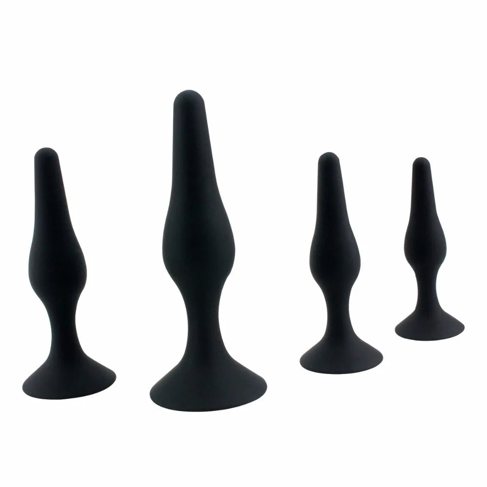 Amoura Prostate & Anal Plug Set, 3 Graduated Sizes, Silicone, Waterproof – graduated sizes