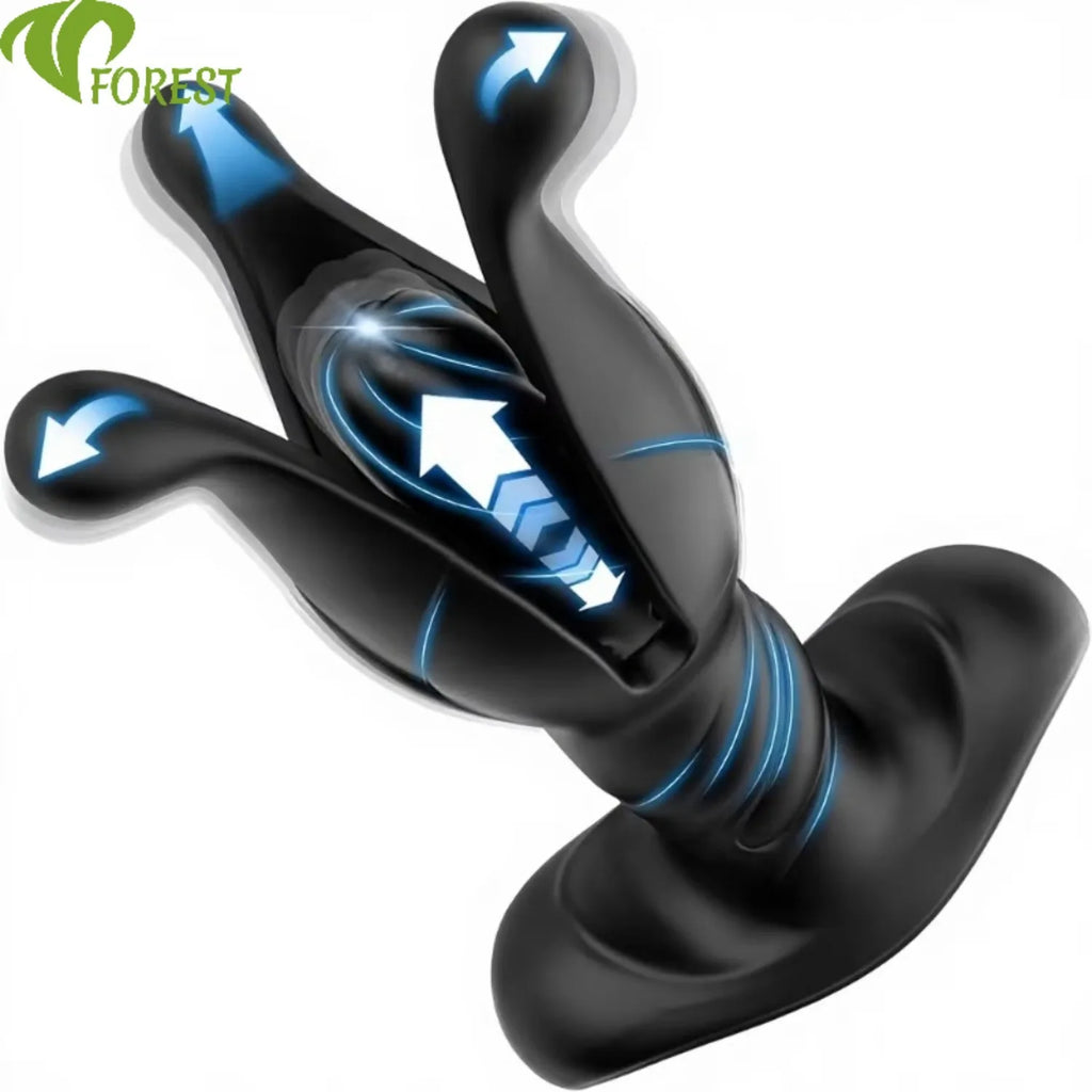 Amoura Anal & Prostate Vibrator, App-Controlled, Flapping & Thrusting, Men's, Medical-Grade Silicone, IPX7 – prostate vibrator