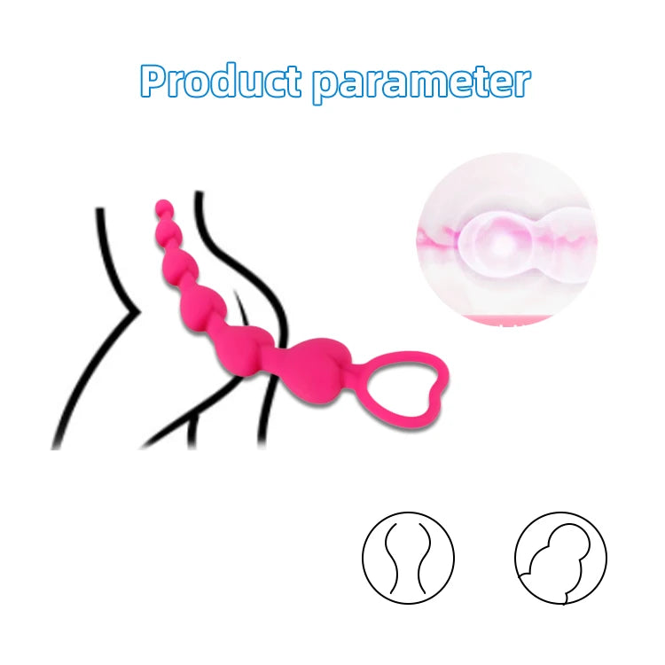 Amoura Anal & Prostate Massager Plug, Men's, Silicone, Waterproof – silicone toy