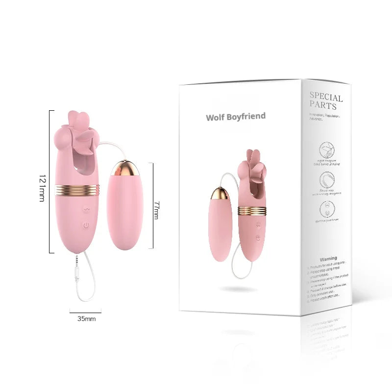 Amoura Clitoral & Vaginal Vibrator, Tongue Licking, Women's, Silicone, Waterproof – intimate wellness