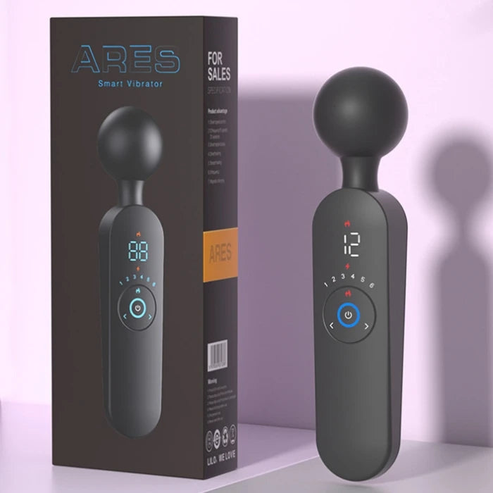 Amoura G-Spot & Clitoral & Nipple Vibrator, Wand Massager, 10-Frequency Vibrating, Women's, Medical-Grade Silicone, Heating & Waterproof – 10-frequency vibrator