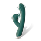 Amoura Clitoral, G-Spot & Nipple 3-in-1 Rabbit Vibrator, Massager, Vibrating & Suction & Heating, Women's, Silicone – nipple stimulator vibrator