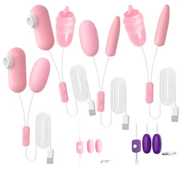 Amoura Vaginal & Clitoral Egg Vibrator, Personal Massager, Licking & Sucking, Women's, Waterproof – egg vibrator