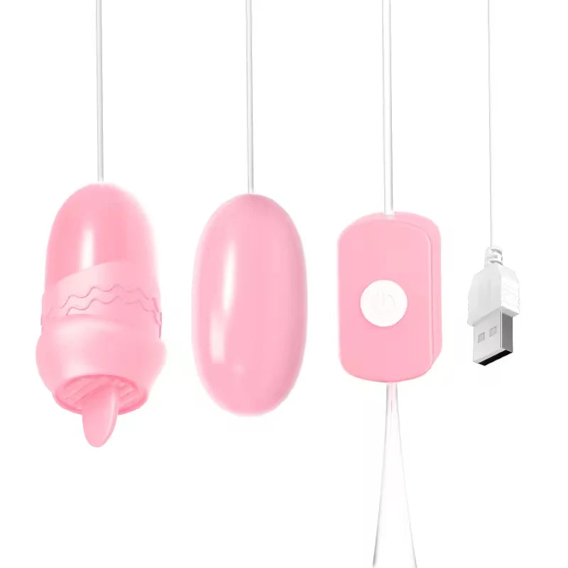 Amoura G-Spot Vibrating Egg, Personal Massager, Tongue-Licking & Vibrating, Women's, Manual, Waterproof – G-Spot Vibrator