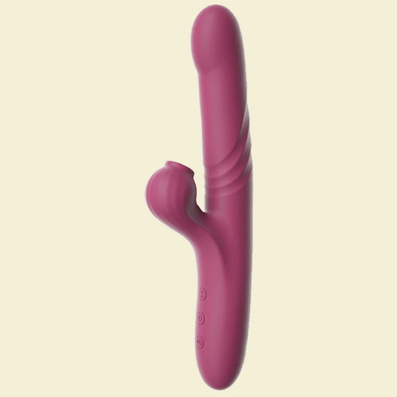Amoura Nipple, Clitoral & G-Spot Vibrator, Personal Massager, 10-Mode Vibrating & Suction, Women's, Silicone & ABS, IPX7 Waterproof – Clitoral Vibrator