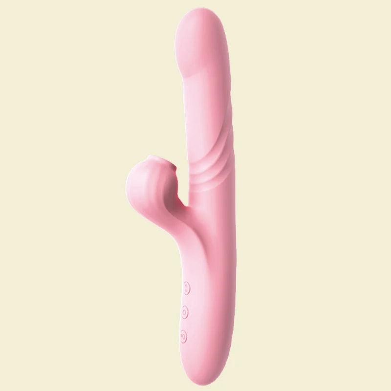 Amoura Nipple, Clitoral & G-Spot Vibrator, Personal Massager, 10-Mode Vibrating & Suction, Women's, Silicone & ABS, IPX7 Waterproof – Personal Massager