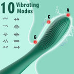 Amoura Clitoral & G-Spot Wand Vibrator, Personal Massager, 10 Frequencies, Silicone – personal massager