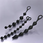 Amoura Anal Bead Trainer, Silicone, Pull Ring, Six-Piece Set – anal bead trainer