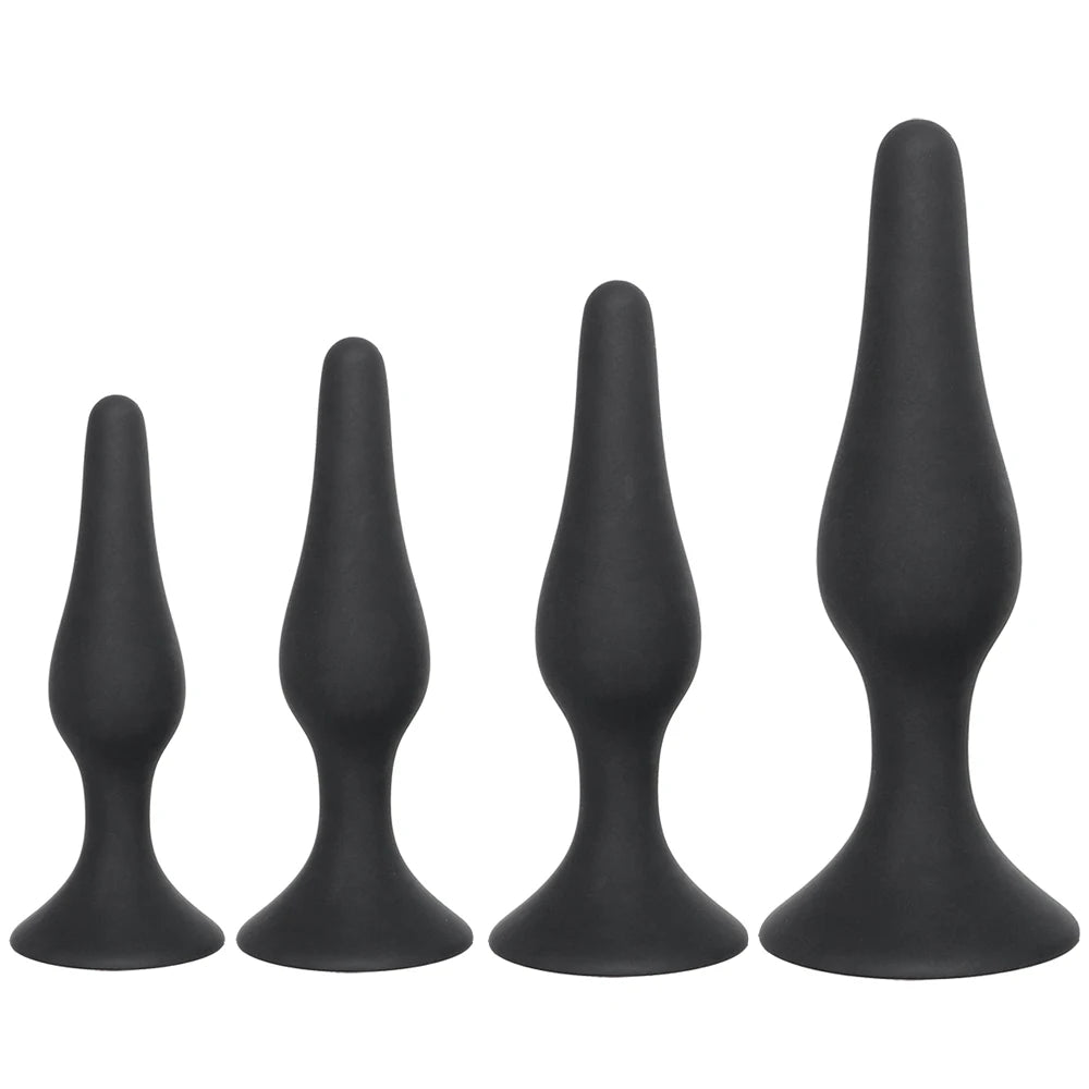 Amoura Anal Plug Kit, 4-Piece Graduated Set, Medical-Grade Silicone, Manual Secondary image