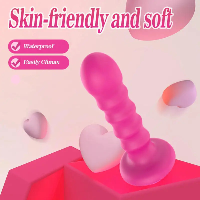 Amoura Anal Plug, Suction Disc Massager, Silicone, 100% Waterproof – Personal Massager