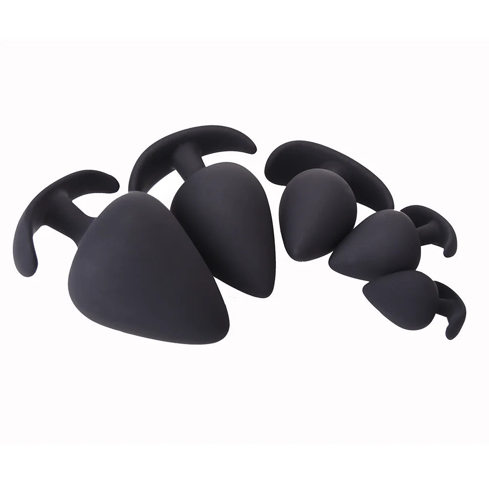 Amoura Anal Plug Trainer, 5-Size Graduated, Medical-Grade Silicone, Waterproof – anal plug trainer Main image