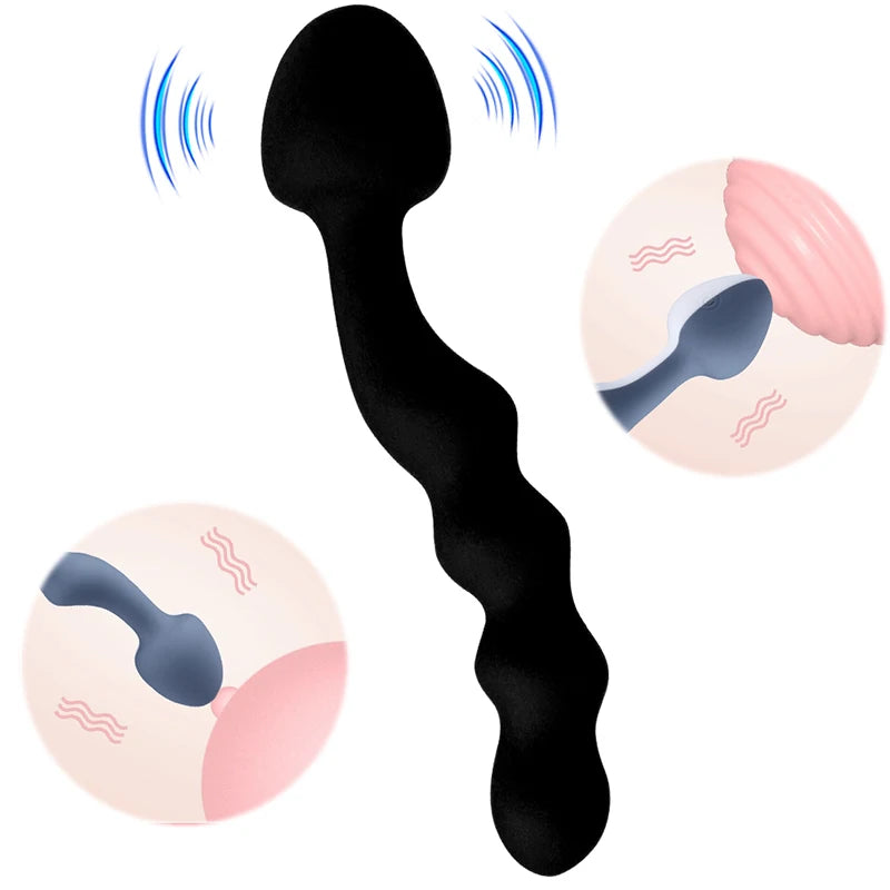 Amoura Anal Plug Vibrator, Personal Massager, Vibrating, Women's, Medical-Grade Silicone, Waterproof – anal plug vibrator