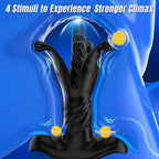 Amoura Anal & Prostate Vibrator, App-Controlled, Flapping & Thrusting, Men's, Medical-Grade Silicone, IPX7 – triple motor