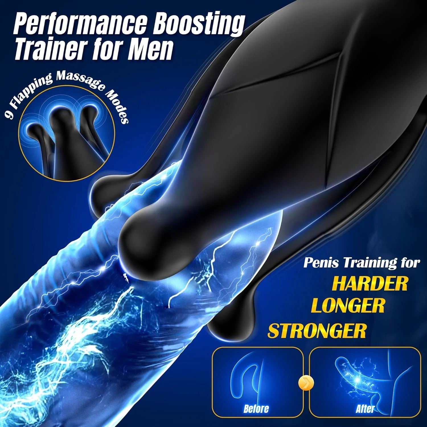 Amoura Anal & Prostate Vibrator, App-Controlled, Flapping & Thrusting, Men's, Medical-Grade Silicone, IPX7 – ipx7 waterproof