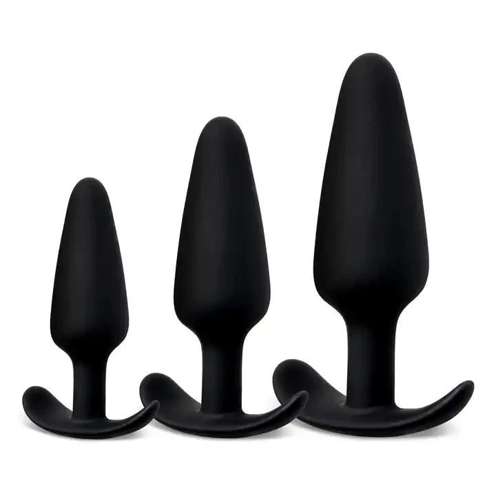 Amoura Anal & Vaginal Plug, Silicone, Beginner, Tapered, 3 Sizes – anal and vaginal plug