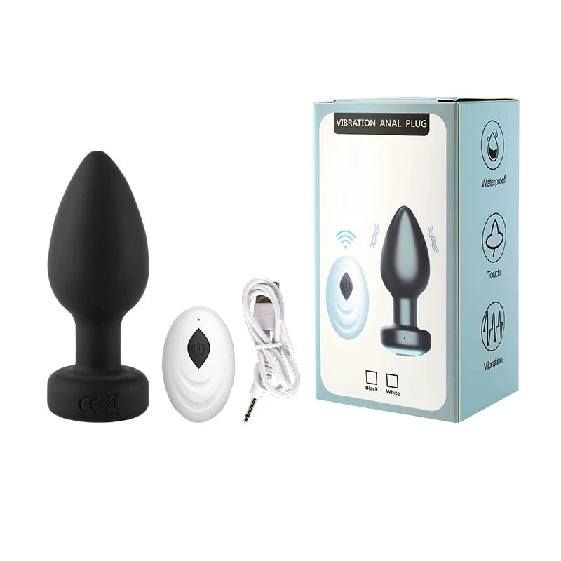 Amoura Anal Plug Vibrator, 10 Modes, Remote Control, Medical-Grade Silicone, IPX7 Waterproof – remote control vibrator
